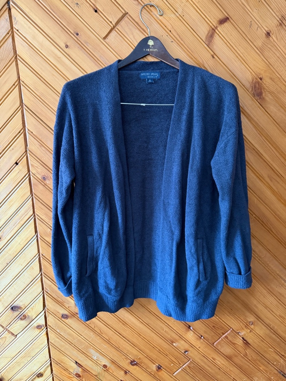 Blue Barefoot dreams cardigan woman’s medium